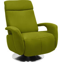 RELAXSESSEL in Textil Limette  - Edelstahlfarben/Limette, Konventionell, Textil/Metall (84/109/88cm) - Beldomo System