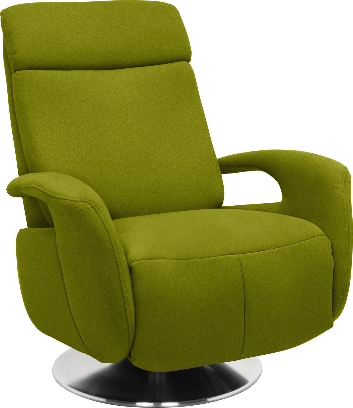 RELAXSESSEL in Textil Limette  - Edelstahlfarben/Limette, Konventionell, Textil/Metall (84/109/88cm) - Beldomo System