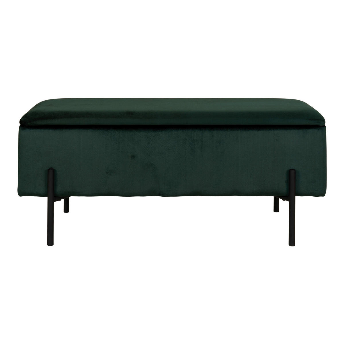 GARDEROBENBANK - Dunkelgrün/Schwarz, Design, Kunststoff/Textil (95/43/36,5cm) - MID.YOU