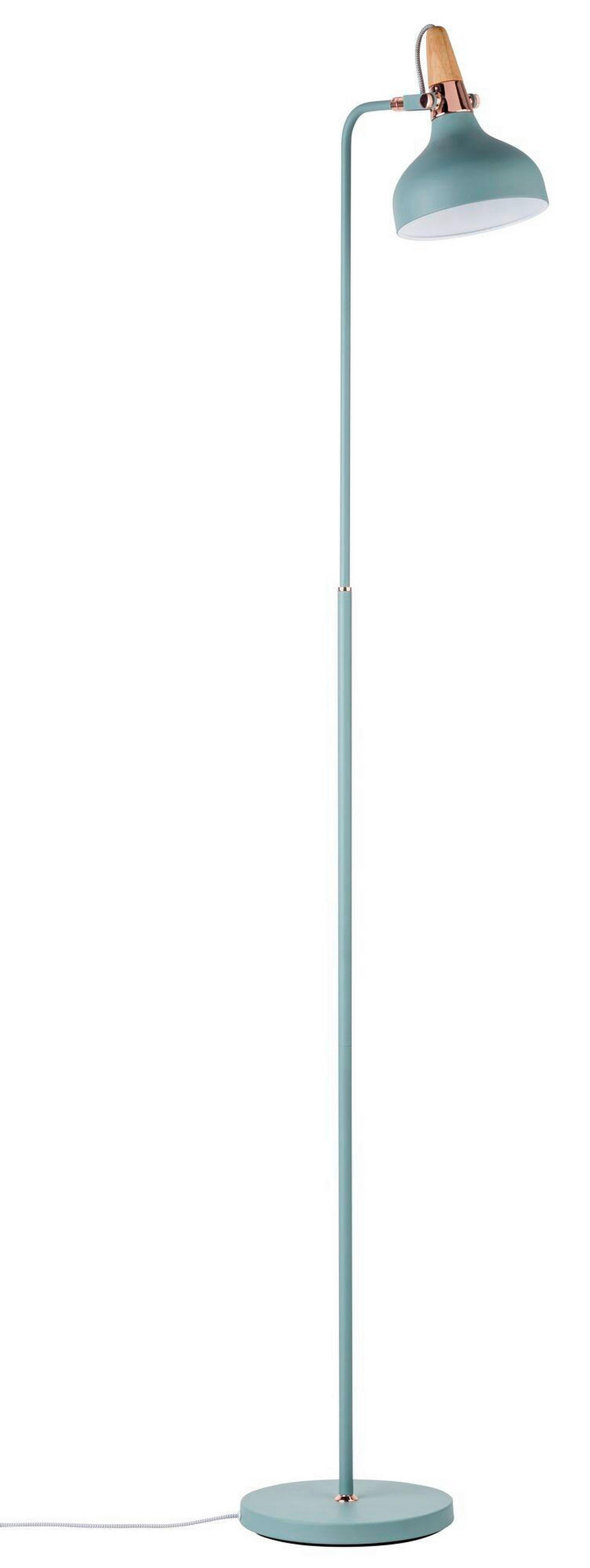 STEHLEUCHTE  23/158/40 cm   - Mintgrün/Kupferfarben, Design, Holz/Metall (23/158/40cm) - Paulmann