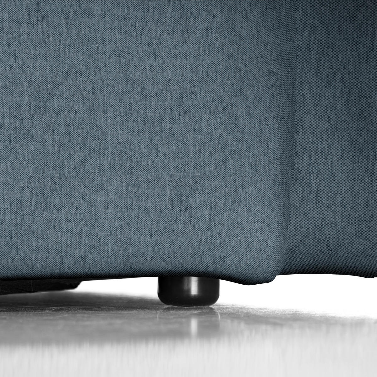 ECKSOFA Anthrazit Webstoff Rücken echt  - Anthrazit/Schwarz, Design, Kunststoff/Textil (171/290cm) - home24