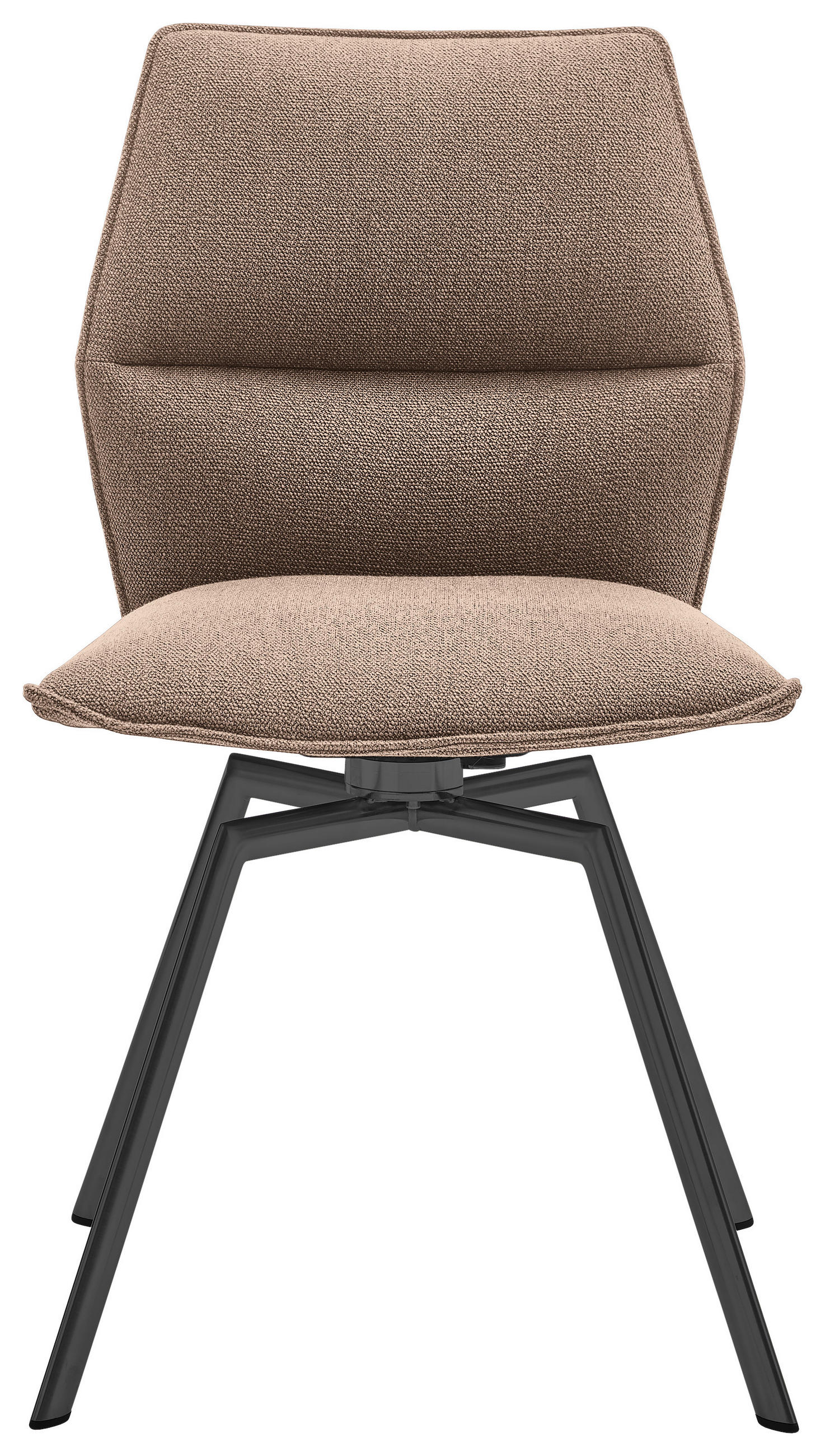 STUHL Anthrazit, Braun  - Anthrazit/Braun, Design, Textil/Metall (47/86/54cm) - Venjakob