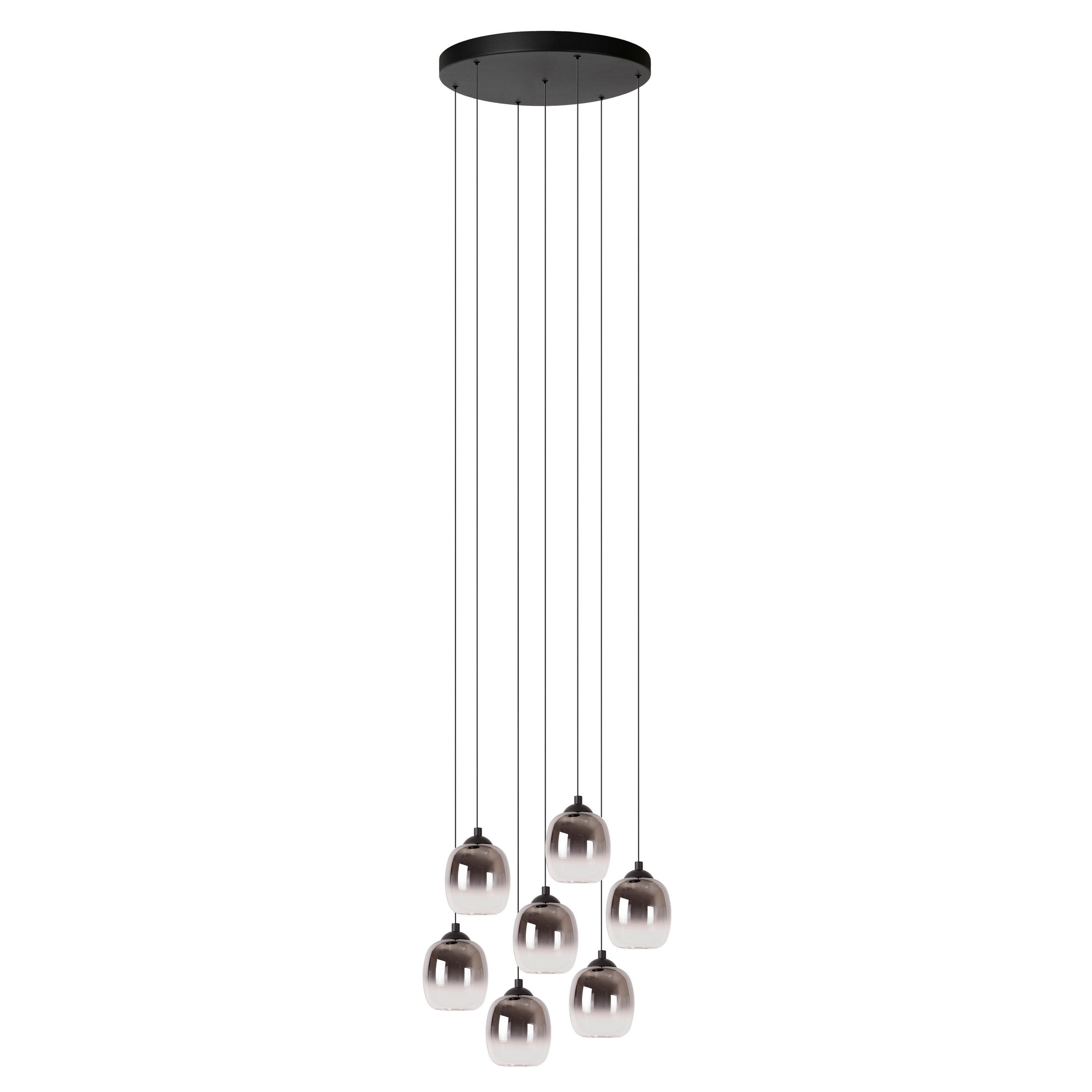 LED-HÄNGELEUCHTE TAMINO 52/52/186 cm   - Schwarz, Design, Metall (52/52/186cm) - Lucide