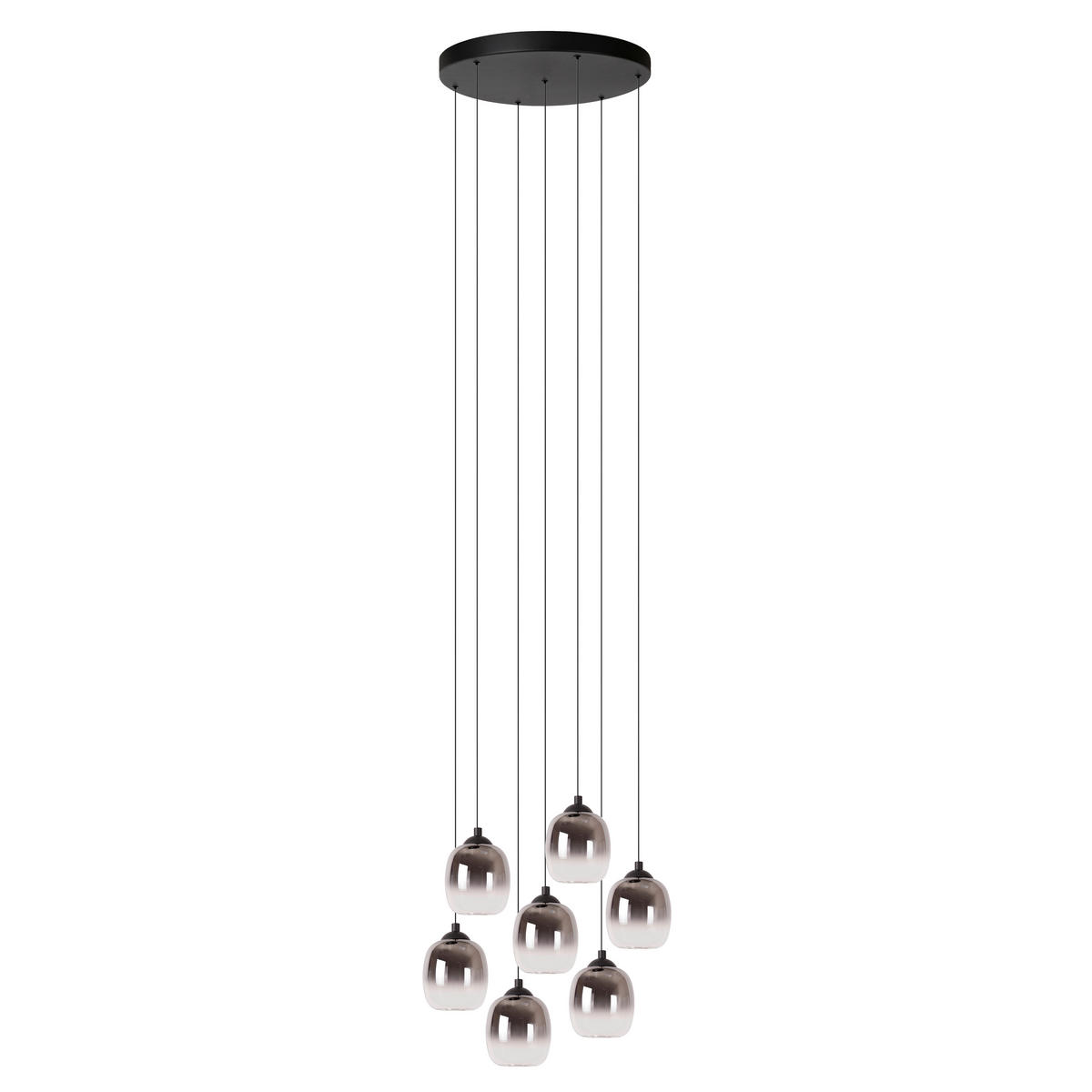 LED-HÄNGELEUCHTE 52/52/186 cm  - Schwarz, Design, Metall (52/52/186cm) - Lucide
