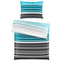 BETTWÄSCHE Satin 140/200 cm  - Blau, KONVENTIONELL (140/200cm) - Esposa