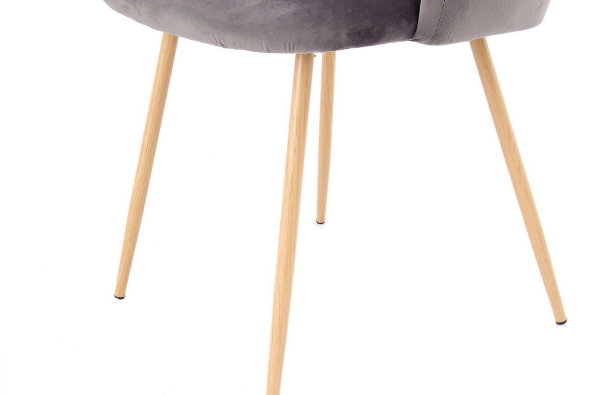 SADA STOLIČIEK 2 kus - sivá, Design, kov/plast (54/84/56cm)