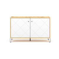 KOMMODE  in 123/75/40 cm  - Schwarz/Weiß, Design, Holzwerkstoff/Metall (123/75/40cm) - Livetastic