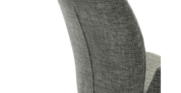 ARMLEHNSTUHL in Edelstahl Flachgewebe - Edelstahlfarben/Grau, Design, Textil/Metall (60/87/61cm) - Novel