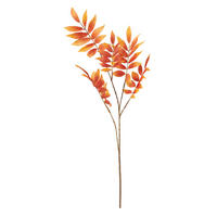 DEKOZWEIG - Braun/Orange, Lifestyle, Kunststoff/Textil (82cm)
