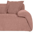 ECKSOFA  in Flachgewebe Altrosa  174/274 cm  - Schwarz/Altrosa, KONVENTIONELL, Kunststoff/Textil (174/274cm) - Carryhome