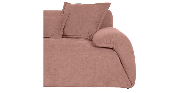 ECKSOFA  in Flachgewebe Altrosa  174/274 cm  - Schwarz/Altrosa, KONVENTIONELL, Kunststoff/Textil (174/274cm) - Carryhome