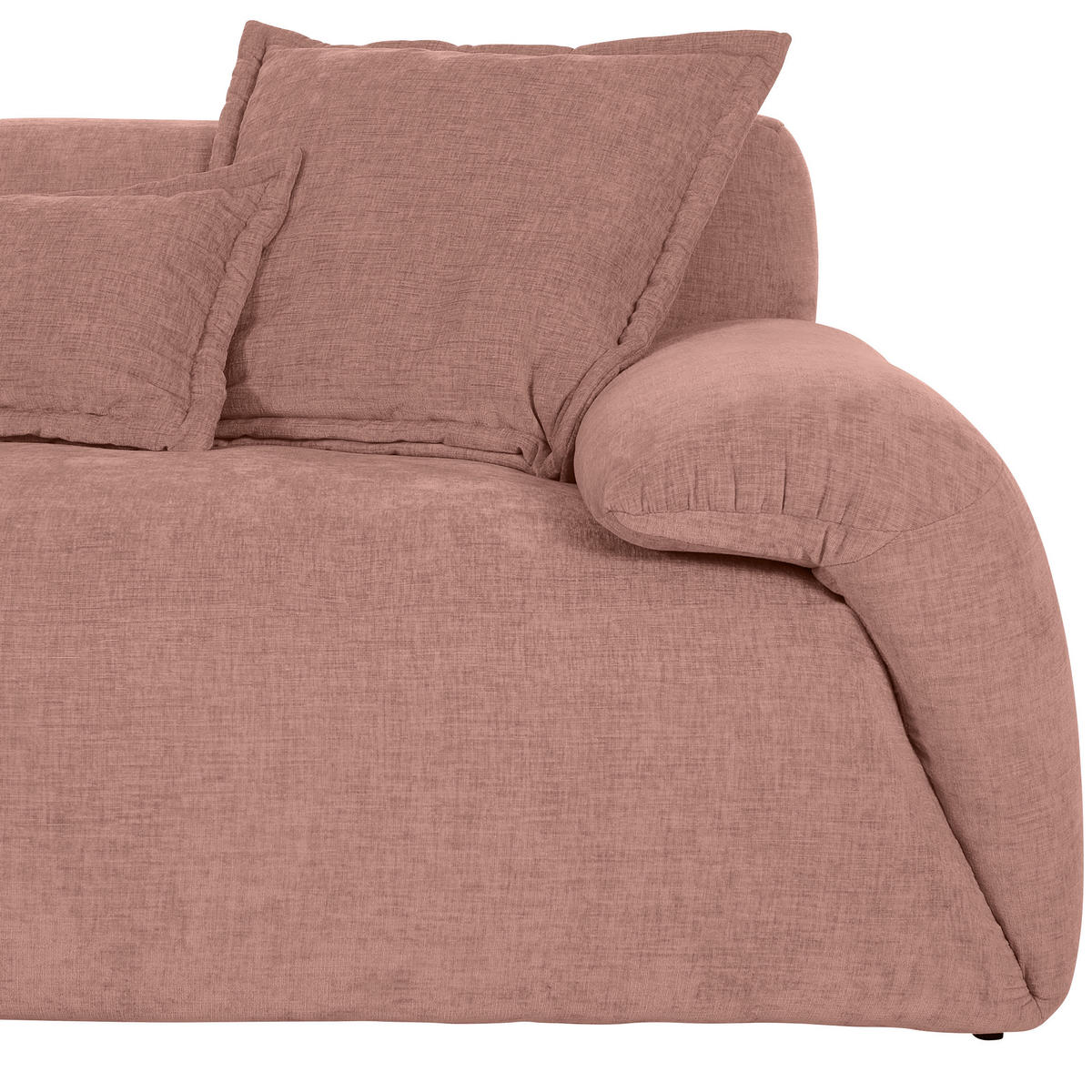 HÖRNSOFFA i flatväv gammelrosa  - svart/gammelrosa, Klassisk, textil/plast (174/274cm) - Best Price