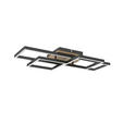 LED-DECKENLEUCHTE Worcester 70/38/7,5 cm  - Braun, Basics, Holz/Kunststoff (70/38/7,5cm) - Novel