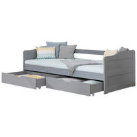 STAURAUMBETT 90/200 cm  in Hellgrau  - Hellgrau, MODERN, Holz (90/200cm) - MID.YOU