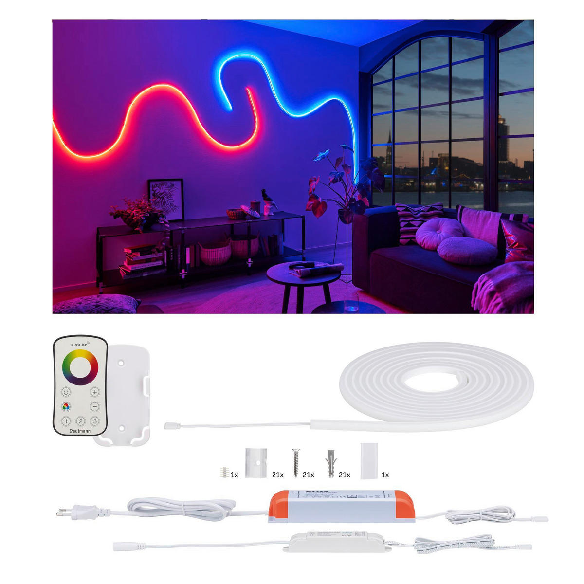 LED-STRIP 70967 500 cm   - Weiß, Basics, Kunststoff (500cm) - Paulmann