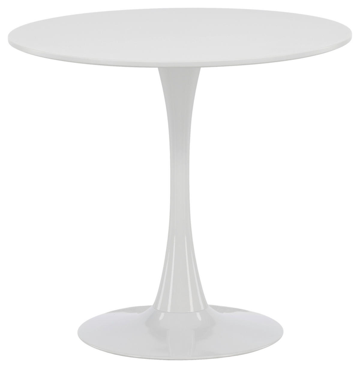 ESSTISCH in Metall, Holzwerkstoff 80/80/75 cm  - Hellgrau/Weiß, Design, Holzwerkstoff/Metall (80/80/75cm) - Livetastic