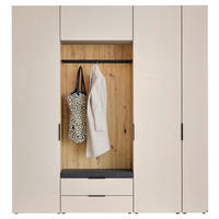 GARDEROBE 7-teilig  in 223/238/40 cm  - Anthrazit/Beige, Design, Holzwerkstoff/Textil (223/238/40cm) - Musterring