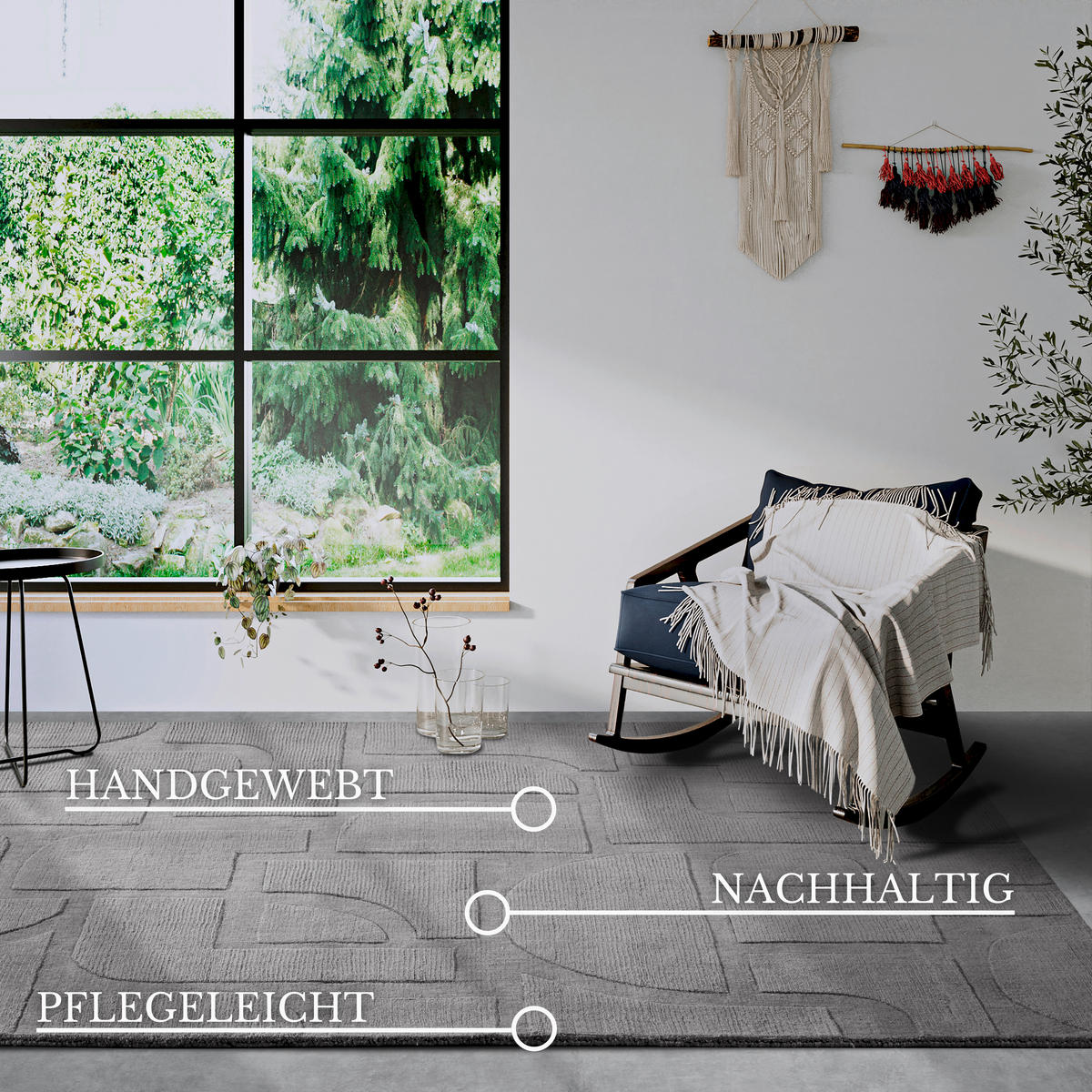 HANDWEBTEPPICH 80/150 cm Kollektion 1906 Grau  - Grau, Basics, Textil (80/150cm) - Villeroy & Boch