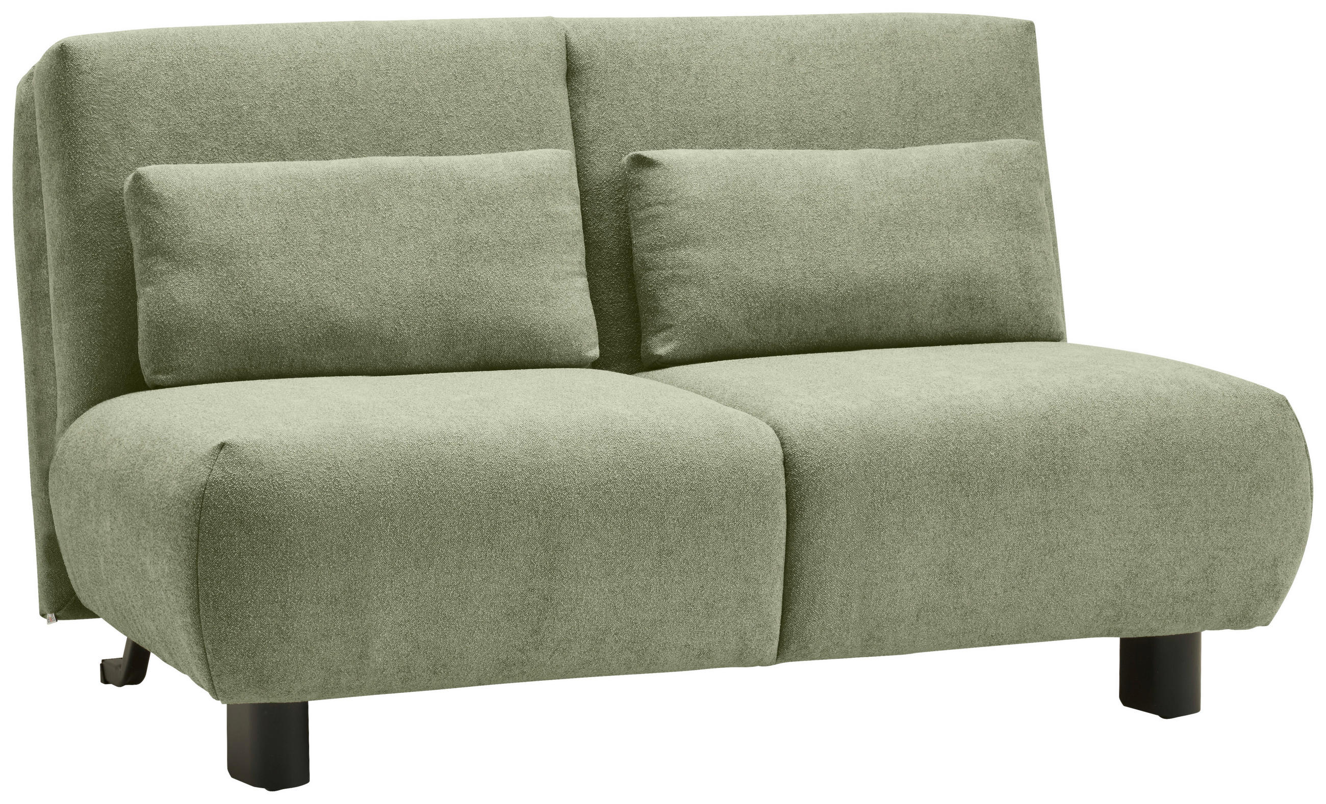 SCHLAFSOFA Flachgewebe Hellgrün  - Schwarz/Hellgrün, KONVENTIONELL, Textil/Metall (150/85/100cm) - Carryhome