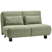SCHLAFSOFA Flachgewebe Hellgrün  - Schwarz/Hellgrün, KONVENTIONELL, Textil/Metall (150/85/100cm) - Carryhome