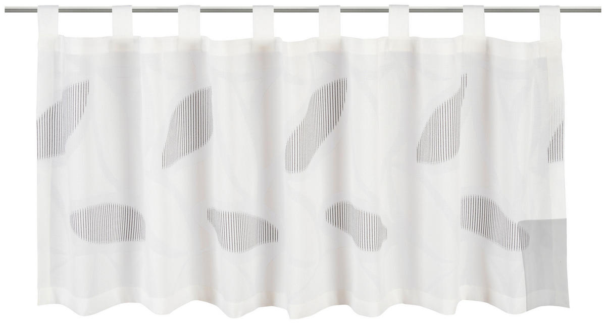 KURZGARDINE   150/60 cm   - Schwarz/Weiß, KONVENTIONELL, Textil (150/60cm) - Esposa