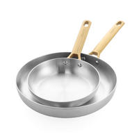PFANNENSET Padova Reserve Edelstahl 2-teilig  - Edelstahlfarben/Goldfarben, Basics, Metall (20 + 28cm) - GreenPan