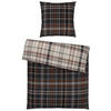 WENDEBETTWÄSCHE Flanell 135/200 cm  - Braun, Textil (135/200cm) - Novel