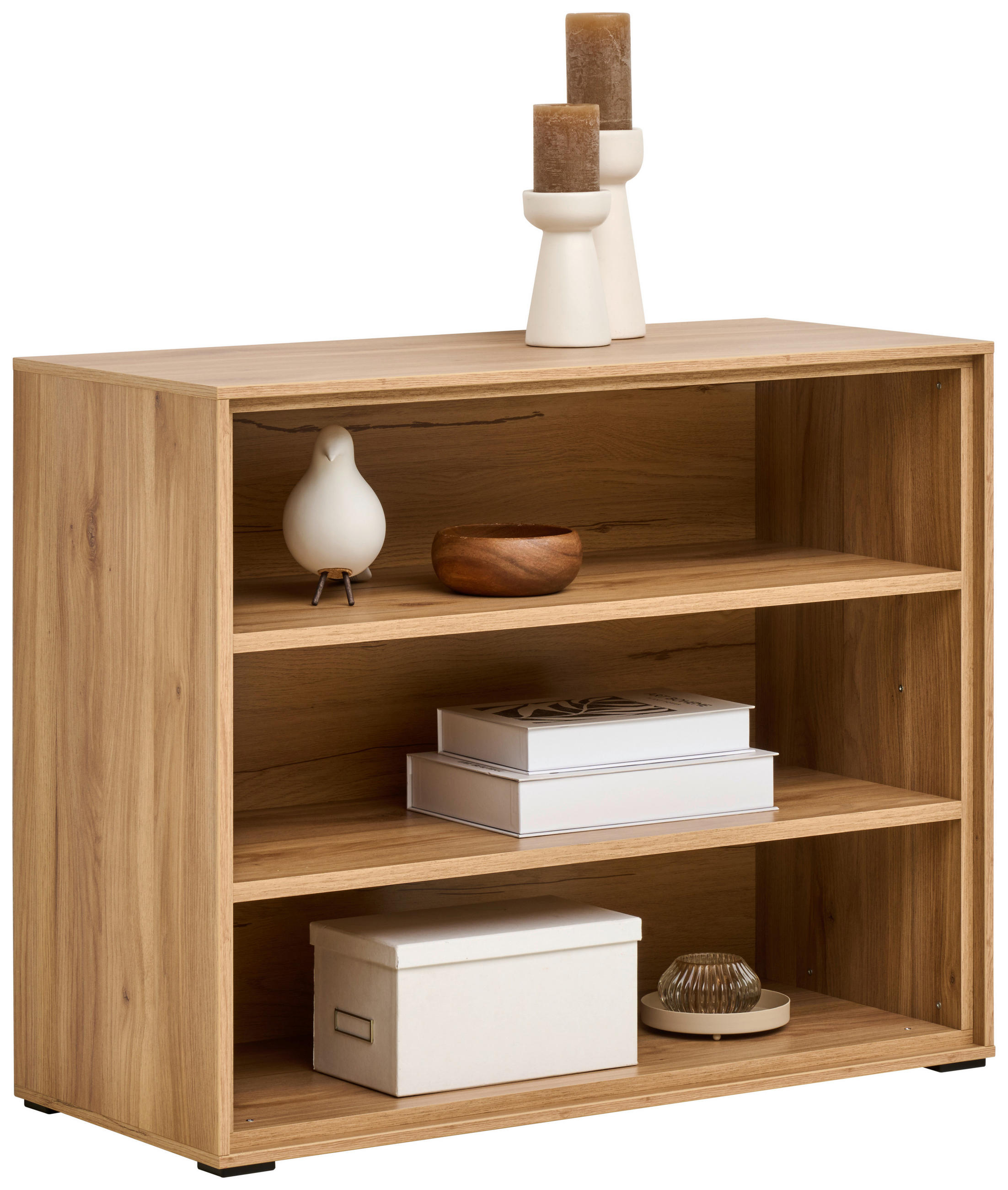 REGALELEMENT 90,9/72,6/40 cm Eichefarben  90,9/72,6/40 cm  - Eichefarben, Design, Holzwerkstoff (90,9/72,6/40cm) - home24