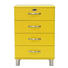 KOMMODE Gelb - Gelb/Nickelfarben, Design, Metall (60/92/41cm) - CARRYHOME