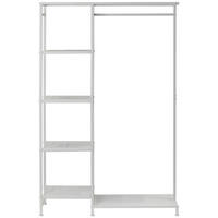 VEŠIAK NA KABÁTY, 100/165/36 cm - biela, Modern, kov (100/165/36cm) - PBJ