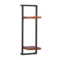 WANDREGAL 25/75/25 cm  - Naturfarben, Design, Holz/Metall (25/75/25cm) - MID.YOU