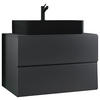 WASCHTISCHKOMBI 81 cm  - Anthrazit/Schwarz, MODERN, Keramik/Holzwerkstoff (81cm) - MID.YOU