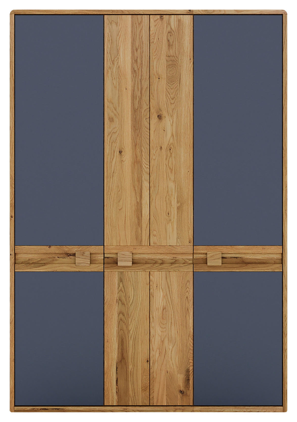 ŠATNÍKOVÁ SKRIŇA, divoký dub, antracitová, dub artisan, divoký dub, 156,4/225/58 cm - divoký dub/antracitová, Konventionell, drevo/kompozitné drevo (156,4/225/58cm) - Linea Natura
