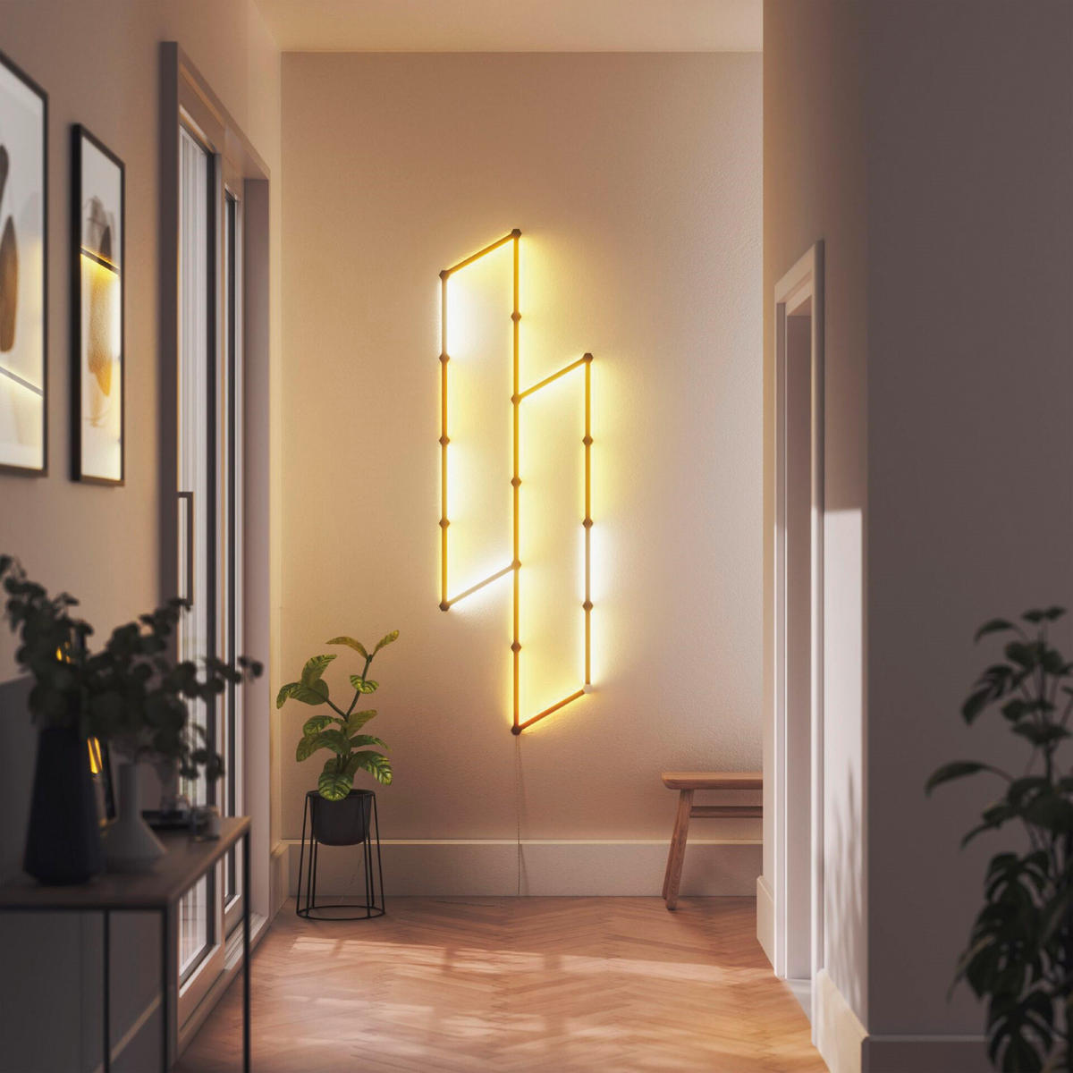 Nanoleaf Lines Skin Dekorative Verkleidung 25.93/0.21/0.95 cm   - Schwarz, Basics, Kunststoff (25.93/0.21/0.95cm) - NANOLEAF