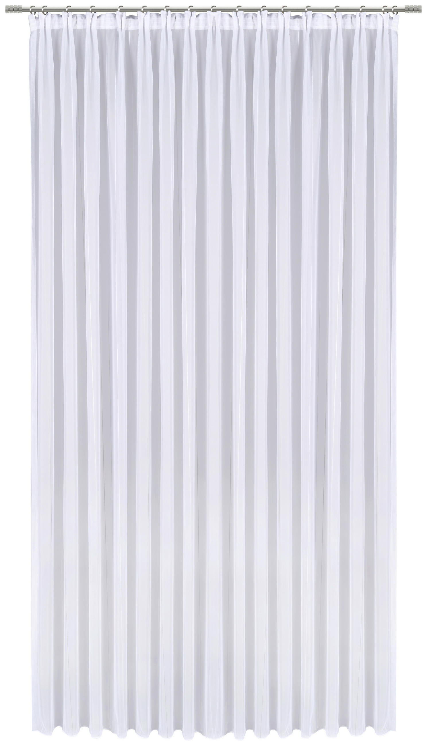 FERTIGSTORE  halbtransparent   300/175 cm  - Weiß/Grau, Basics, Textil (300/175cm) - Esposa