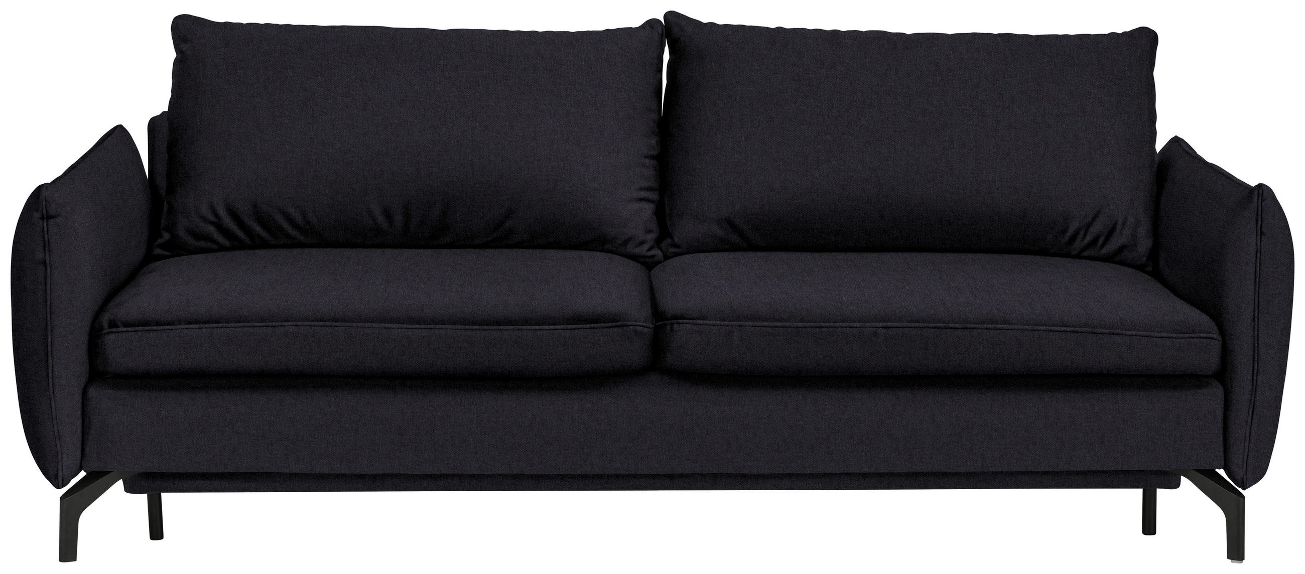 SCHLAFSOFA in Schwarz  - Schwarz, Design, Textil/Metall (224/89/105cm) - Novel
