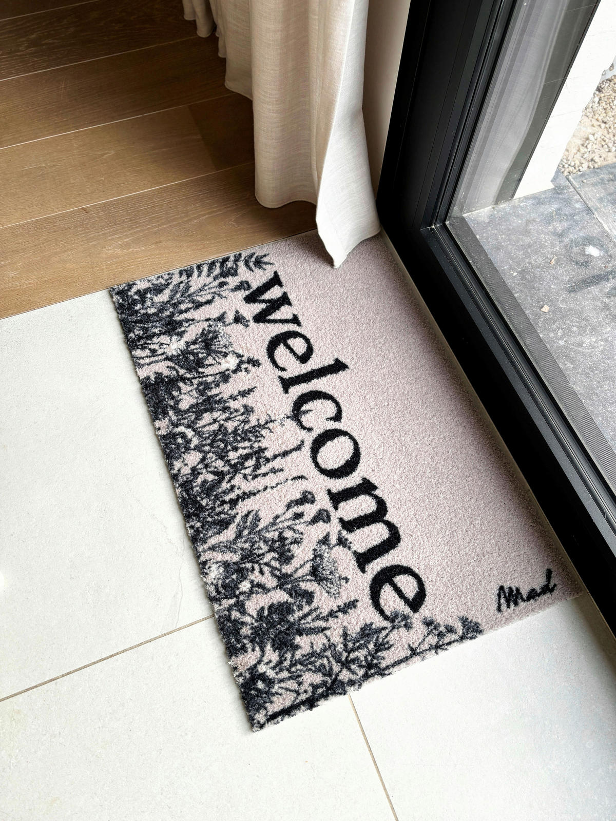 FUßMATTE  50/75 cm  Schwarz, Champagner  - Champagner/Schwarz, Trend, Kunststoff (50/75cm) - madaboutmats