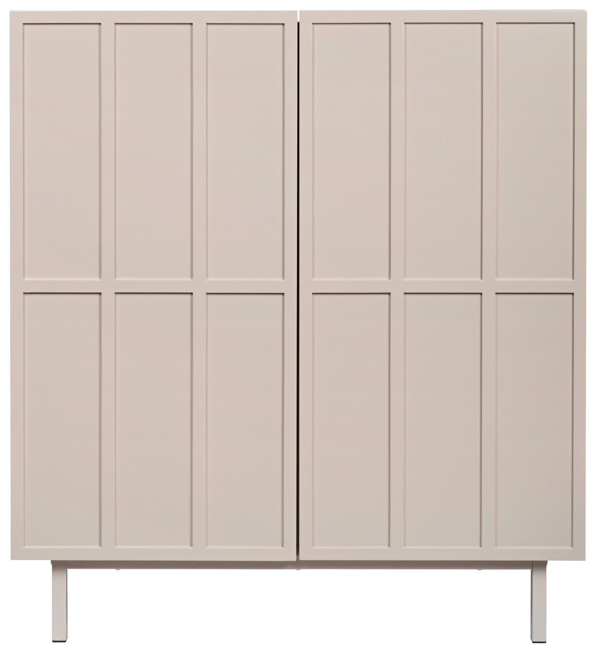 ŠIROKÁ KOMODA, hnědá, 80/89/40 cm - hnědá, Design, kov/kompozitní dřevo (80/89/40cm) - Livetastic
