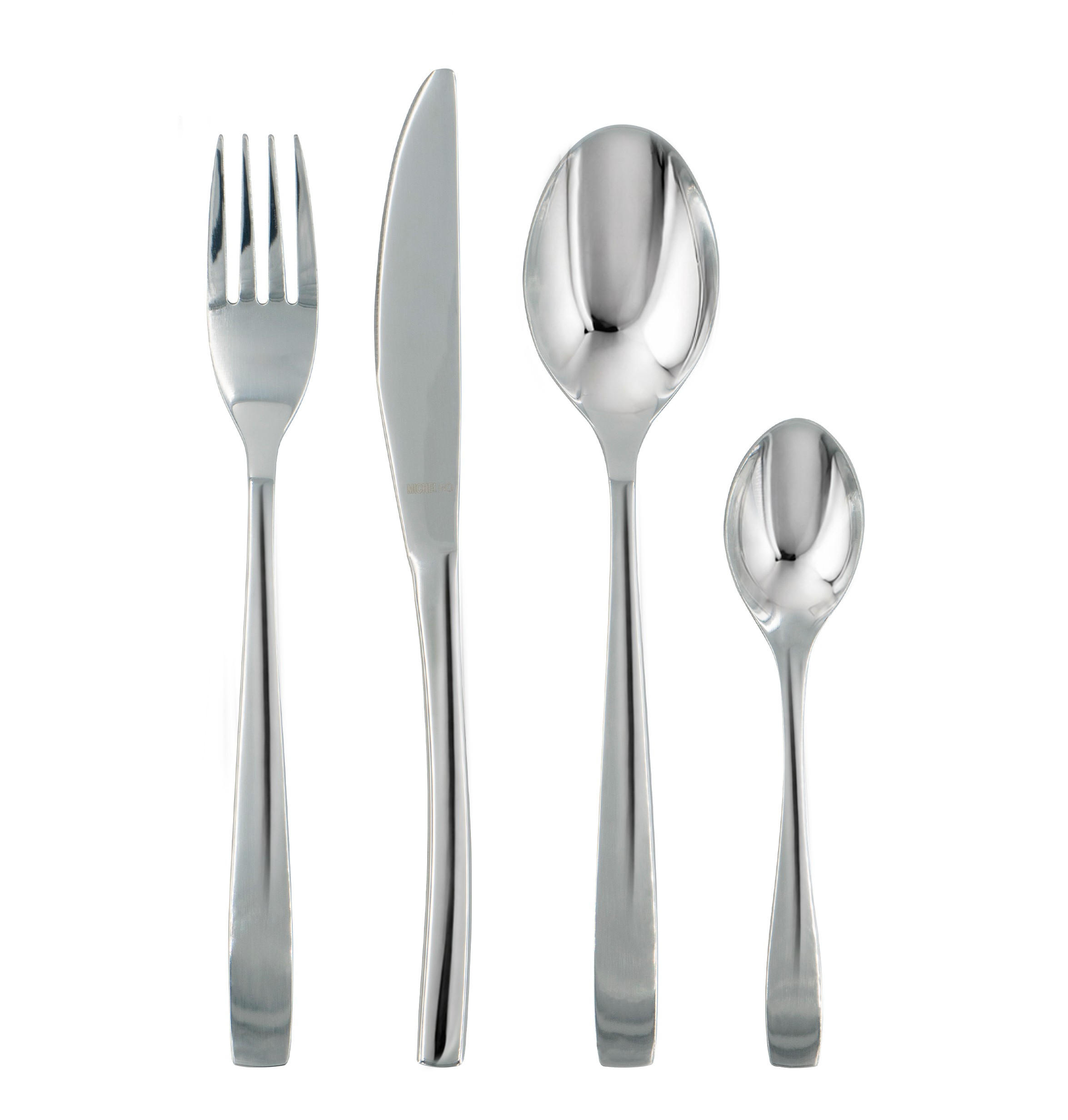 BESTECKSET Michelino 24-teilig Edelstahl  - Silberfarben, Basics, Metall