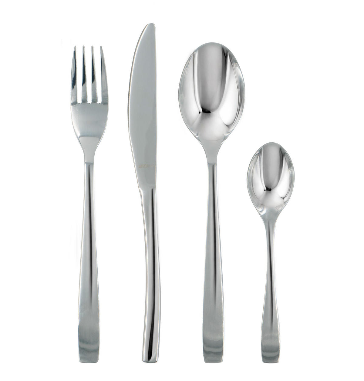 BESTECKSET Michelino 24-teilig Edelstahl  - Silberfarben, Basics, Metall