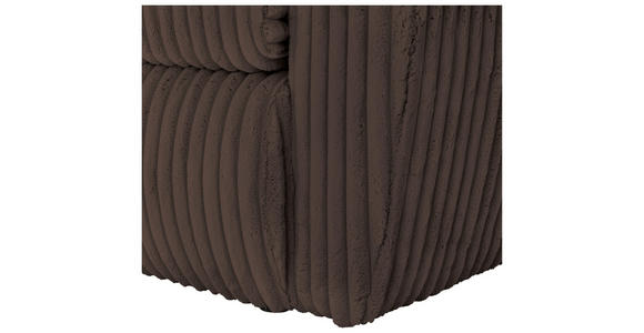 SCHLAFSOFA Cord, Plüsch Dunkelbraun  - Dunkelbraun/Schwarz, MODERN, Kunststoff/Textil (240/90/120cm) - Carryhome