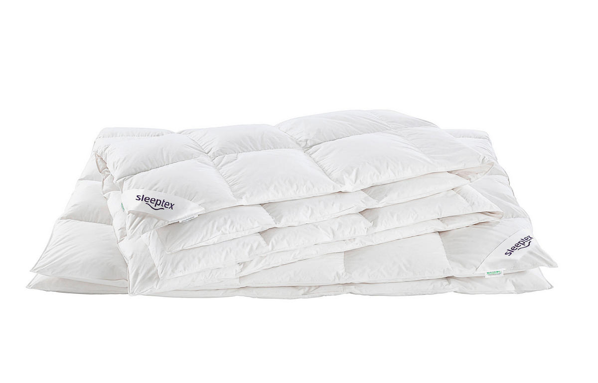 CELOROČNÁ PRIKRÝVKA, 140/200 cm, páperie - biela, Basics, textil (140/200cm) - Sleeptex