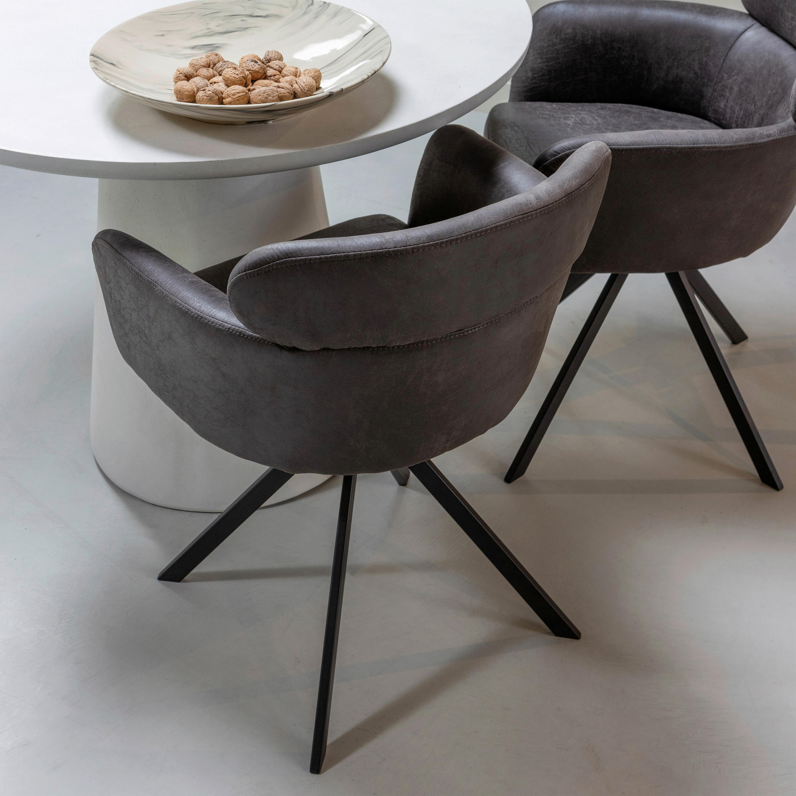 Thumbnail - Livetastic Esstisch Damon, Weiß, Keramik, rund, konisch, 100x76x100 cm, Esszimmer, Tische, Esstische, Esstische rund