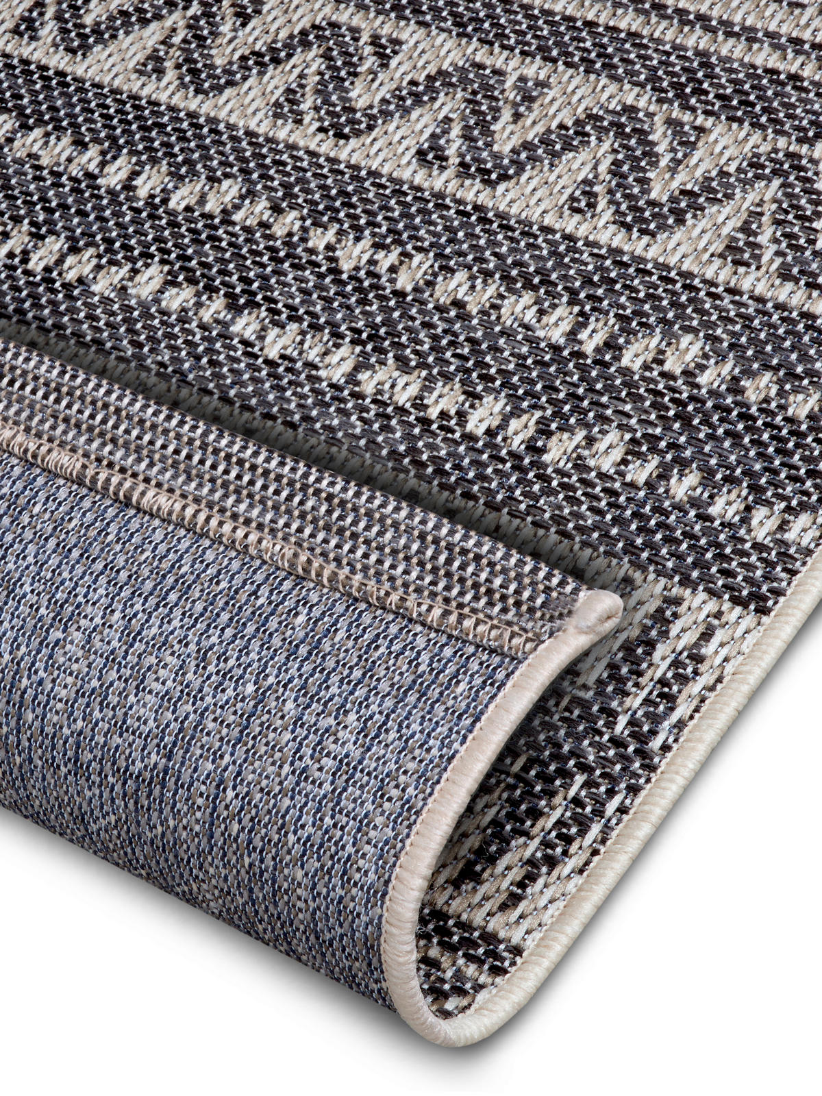OUTDOORTEPPICH 63/120 cm Clyde Grau, Beige  - Beige/Grau, Design, Kunststoff (63/120cm)