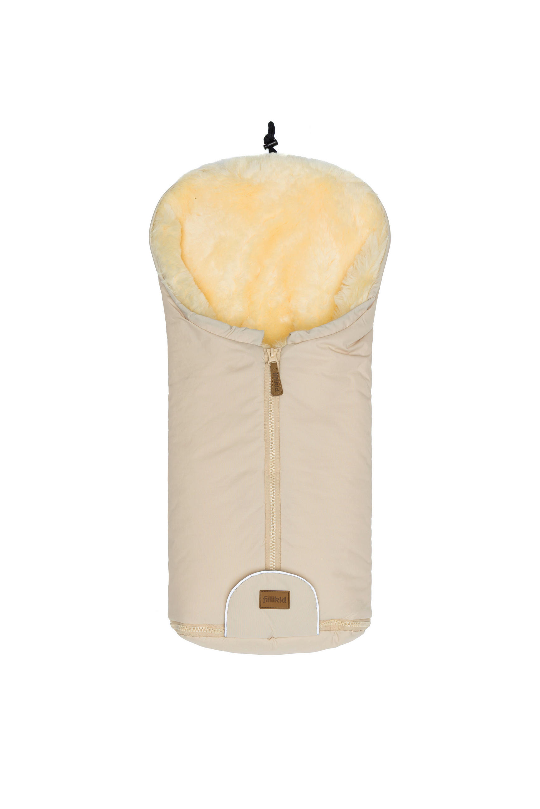 BABYSCHALEN-FUSSSACK  - Naturfarben, Basics, Leder/Textil (45/80cm) - Fillikid