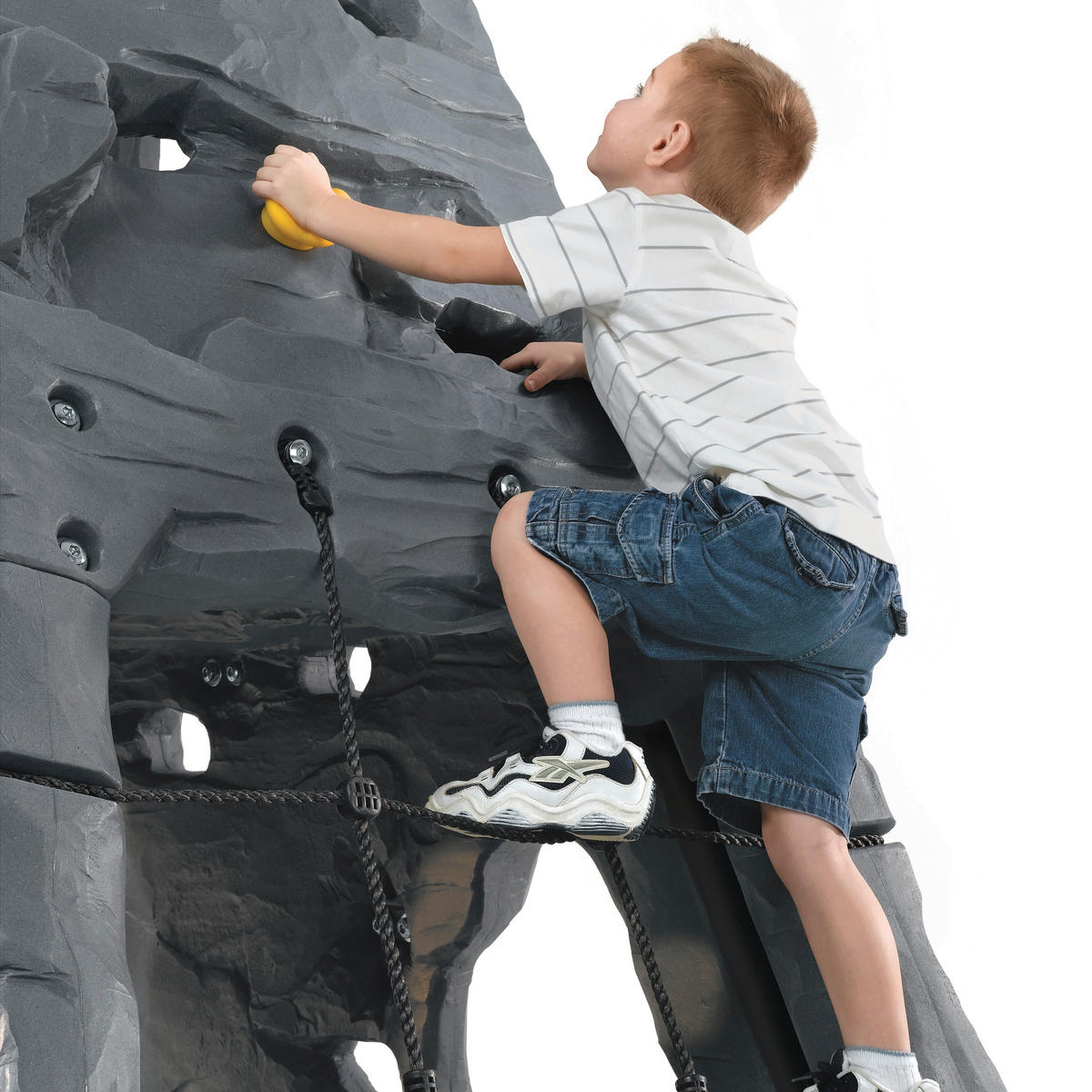KLETTERFELS SKYWARD SUMMIT Step2  - Grau, KONVENTIONELL, Kunststoff (203,2/203,2/132,1cm) - Ambia Garden
