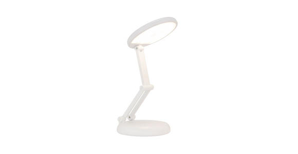 LED-SCHREIBTISCHLEUCHTE 12,5/23,5 cm   - Weiß, Basics, Kunststoff (12,5/23,5cm) - Novel