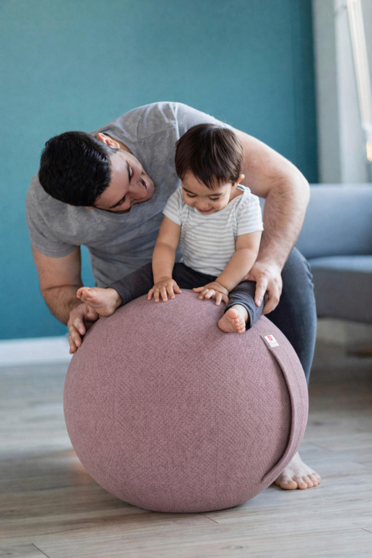 SITZBALL Plüsch  - Altrosa, Design, Textil (60/60/60cm) - Stylife