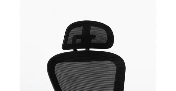 DREHSTUHL Netzbespannung Schwarz  - Schwarz, Design, Kunststoff/Textil (59/118-128/64cm) - Carryhome