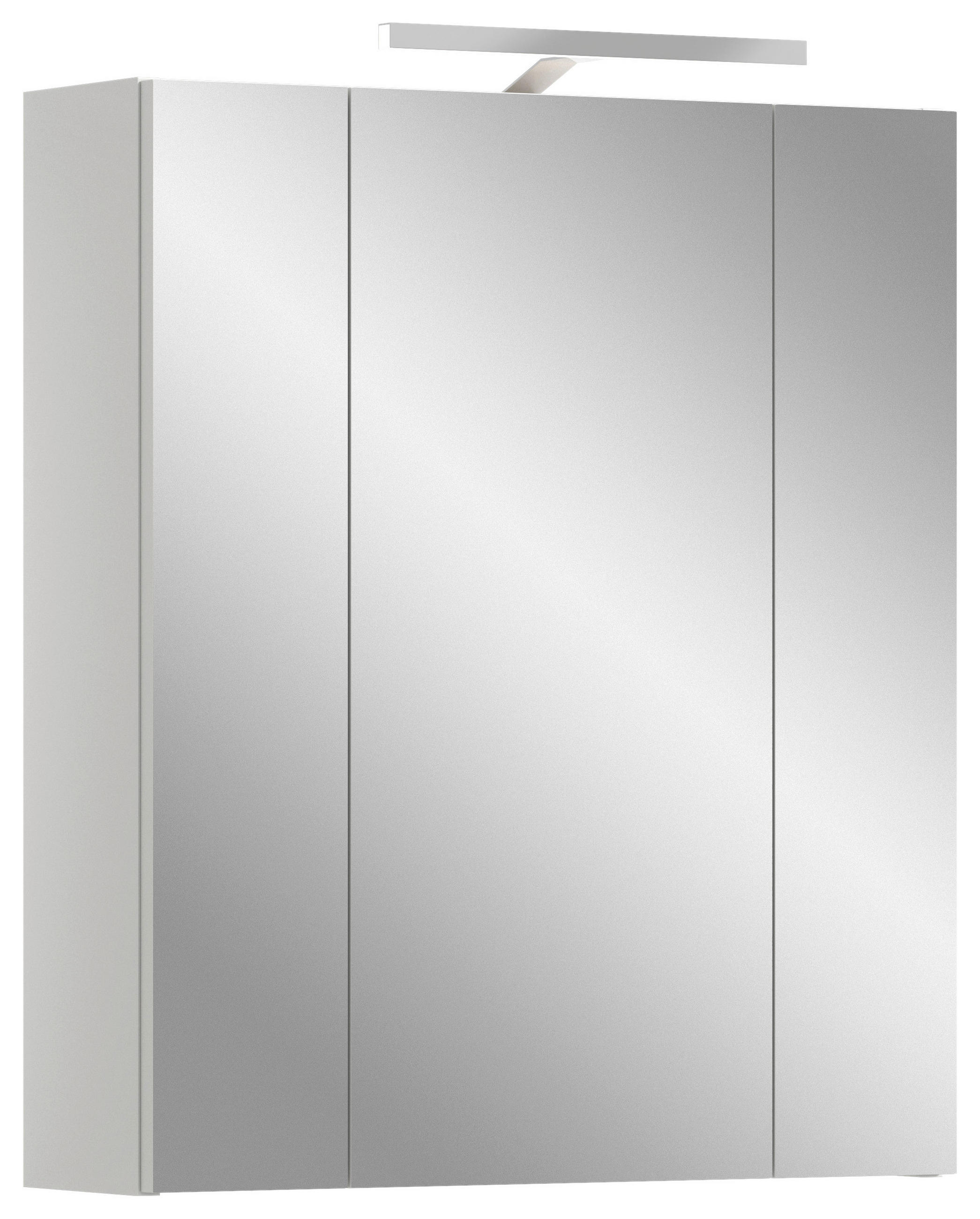 MID.YOU ZRCADLOVÁ SKŘÍŇKA, vysoce lesklá bílá, bílá, 60/70/18 cm